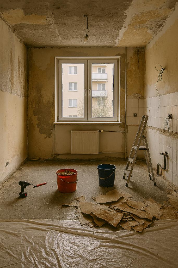 Kuchnia podczas generalnego remontu