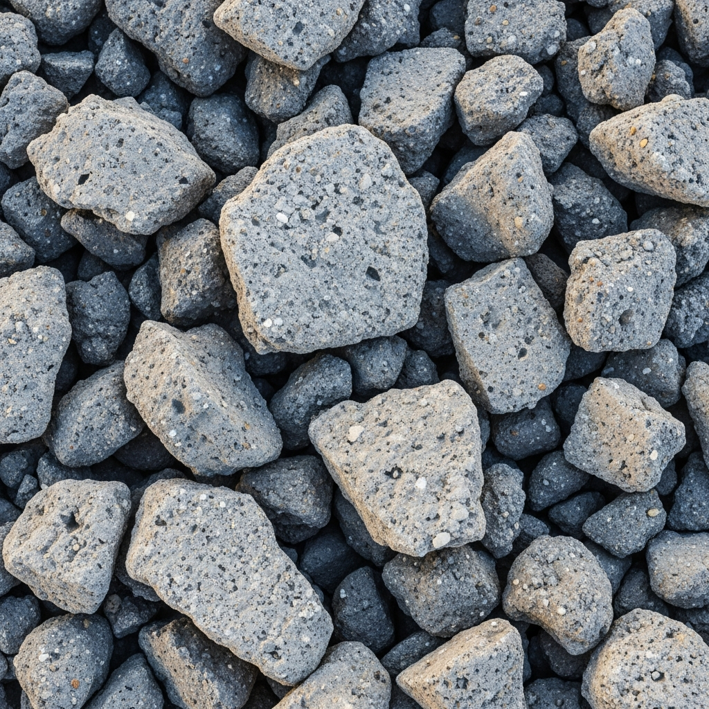 Zbliżenie na fragmenty betonu