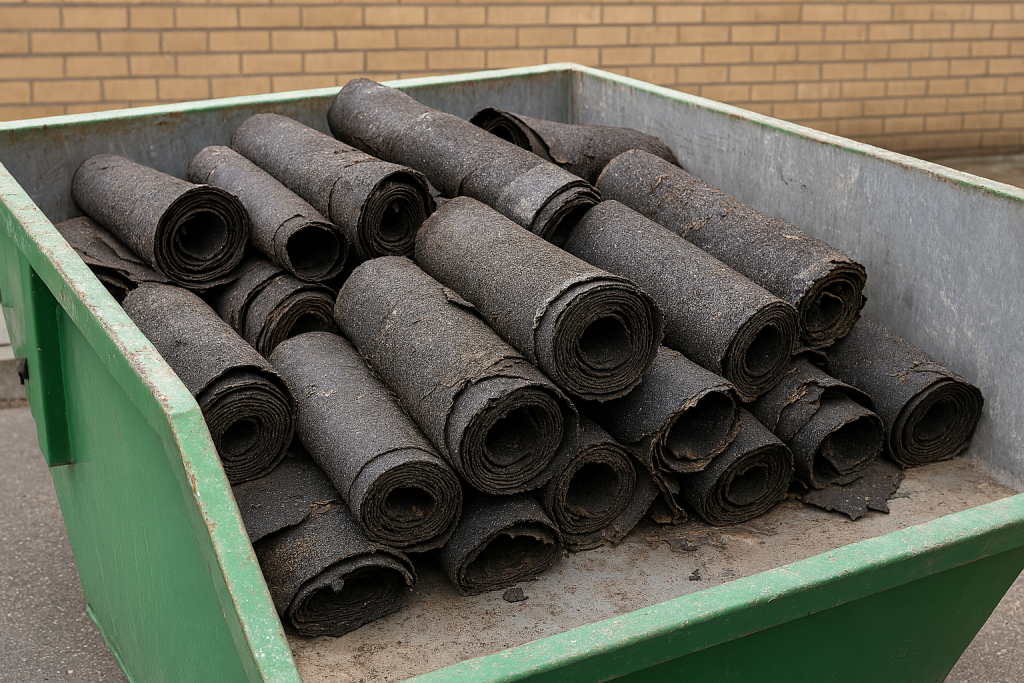 Papa w rolkach w kontenerze