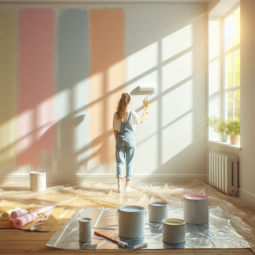 Malowanie ścian w pokoju