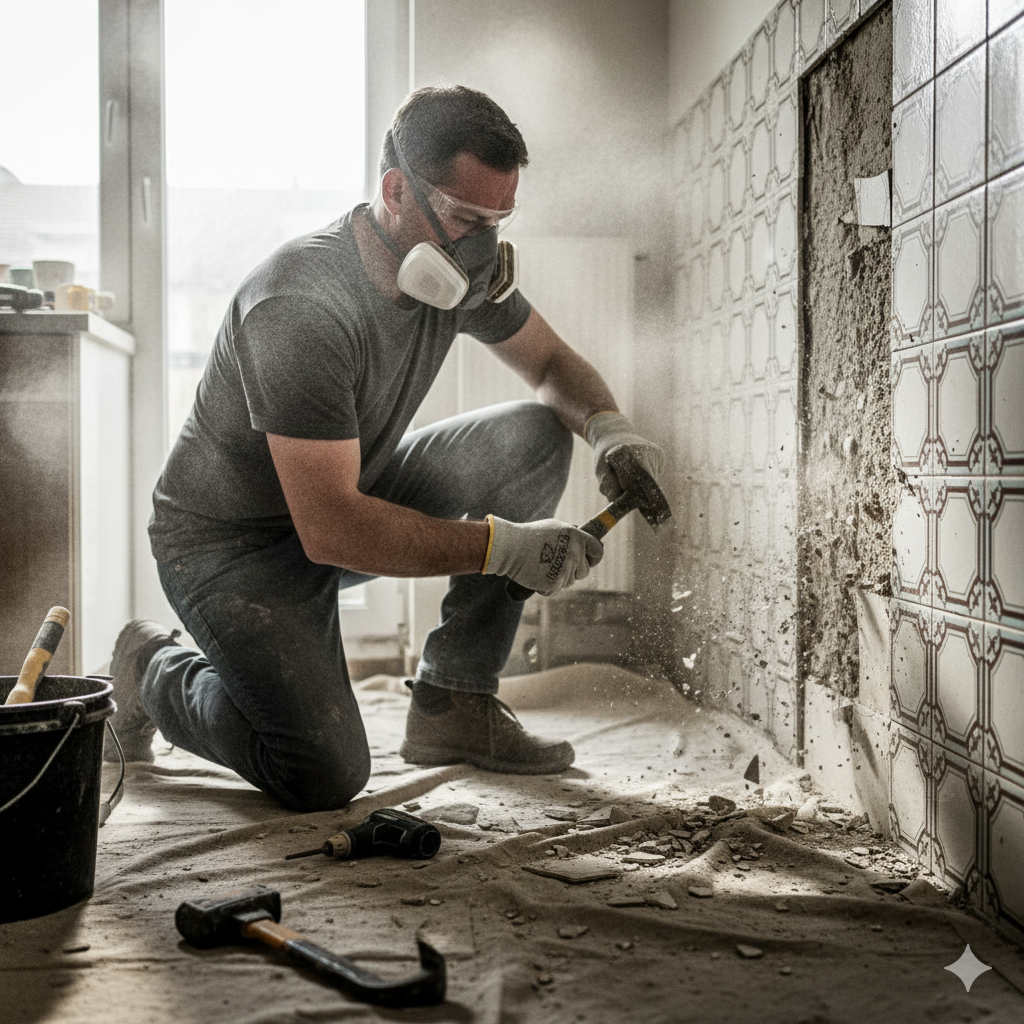 Skuwanie płytek w kuchni